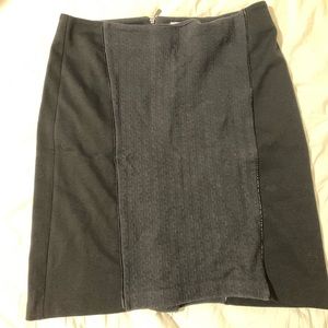 Black pencil skirt